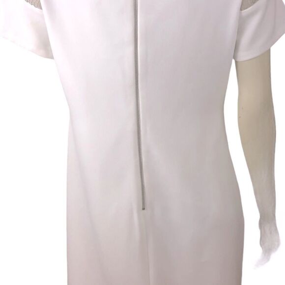 NWT Julia Jordan White Sheath Dress w/Chain Detail - Picture 5 of 6